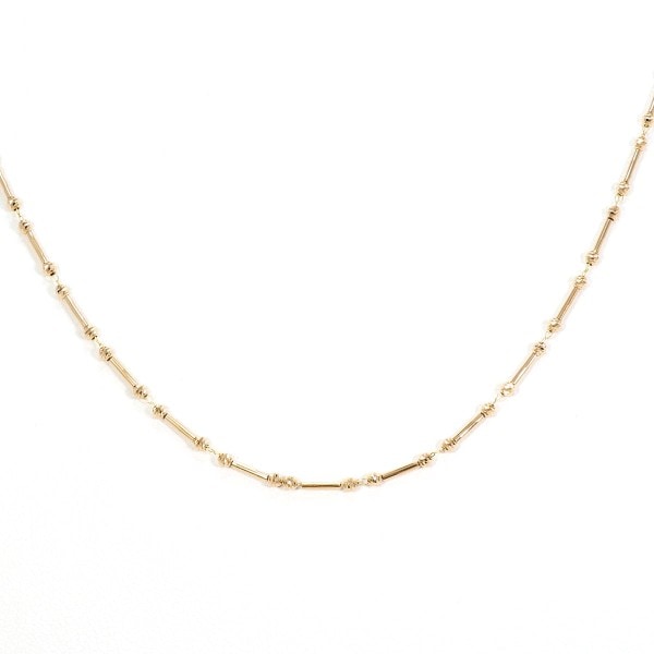 K18 18金 PG ピンクゴールド ネックレス 総重量約2.9g 約70cm ジュエリー 中古