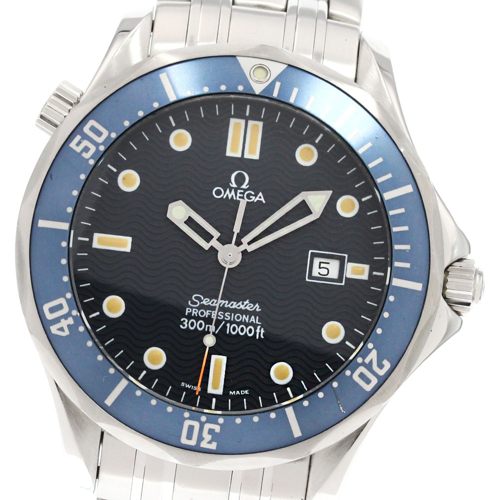 オメガ OMEGA 2221.80 シーマスター300 プロフェッショナル デイト クォーツ メンズ _844975【中古】
