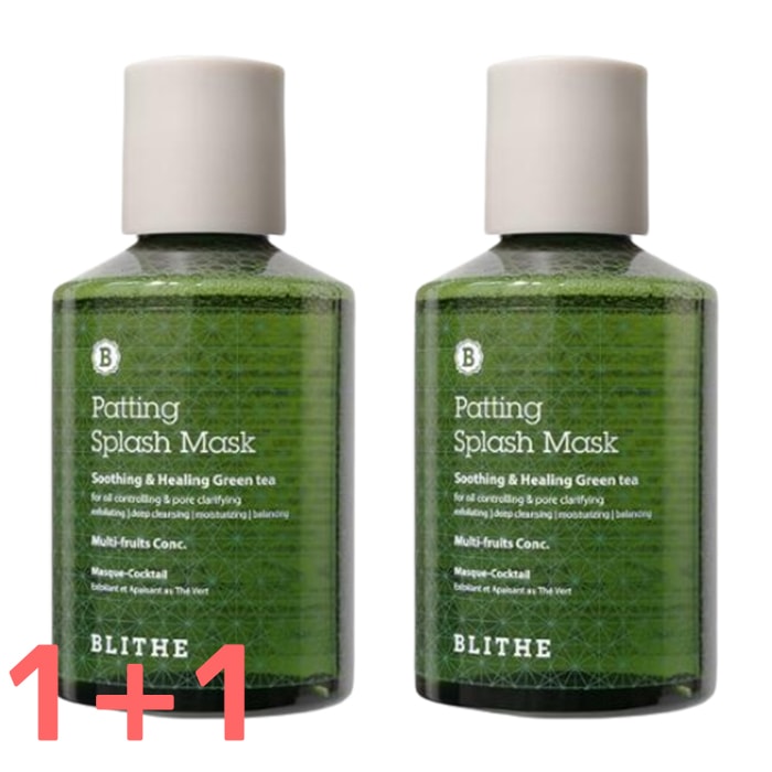 【1＋1】 パッティングスプラッシュマスクスージング&ヒーリンググリーンティー 洗顔パック150ml / 2個セット / 韓国コスメ / クレンジング クレンザー
