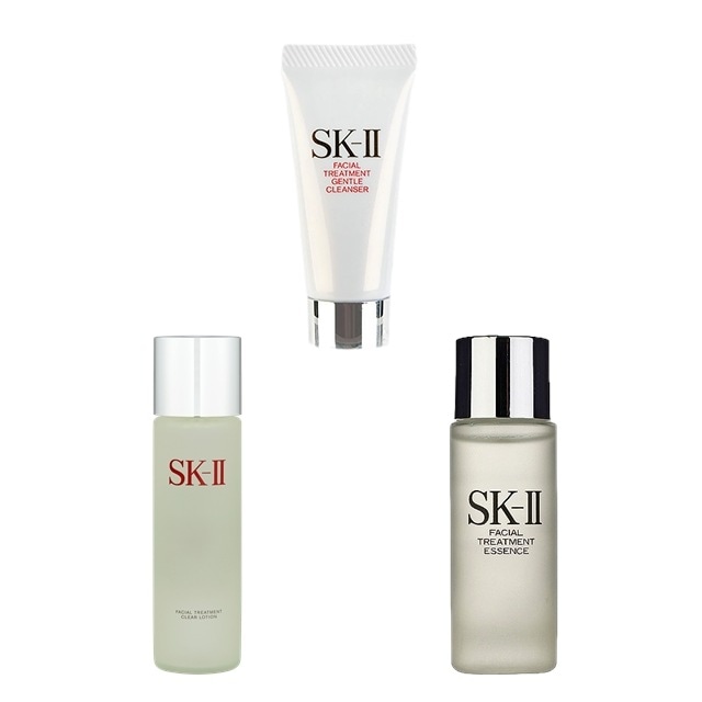 エスケーツー（SK-II／SK2） フェイシャルトリートメント ジェントルクレンザー ＋ エッセンス ＋ クリア ローションセット 20g+75ml+230ml