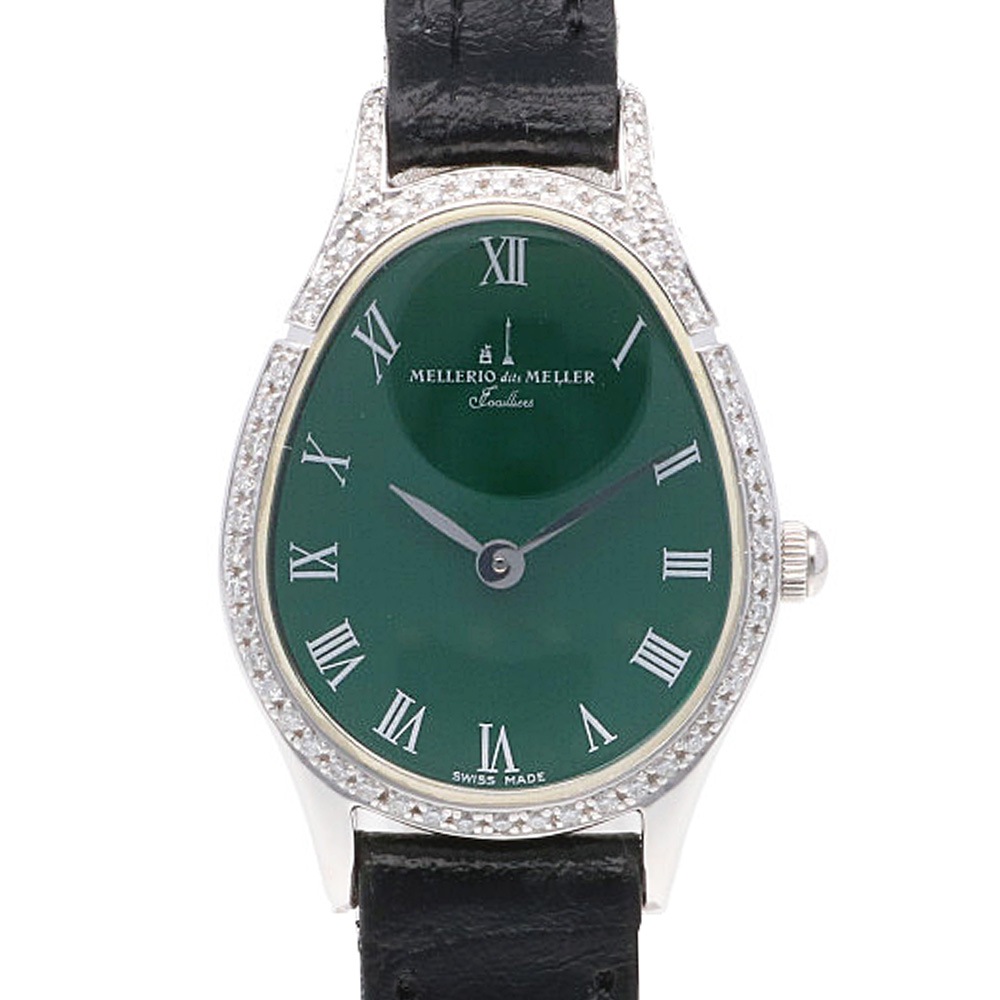 100%新品通販メレリオディメレー 腕時計 18金 K18ホワイトゴールド クオーツ 1年保証 MELLERIO dits MELLER 中古【即日配送多数あり!】