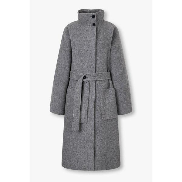 ハンドメイド ベルテッド ロングコート 9195411511083