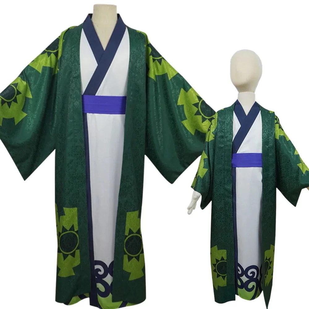 ワンピース ゾロ十郎 風 PIECE コスプレ衣装 ゾロ ONE コスチューム期間限定30％ ワノ国パーティーイベント用品コスプレ変装仮装