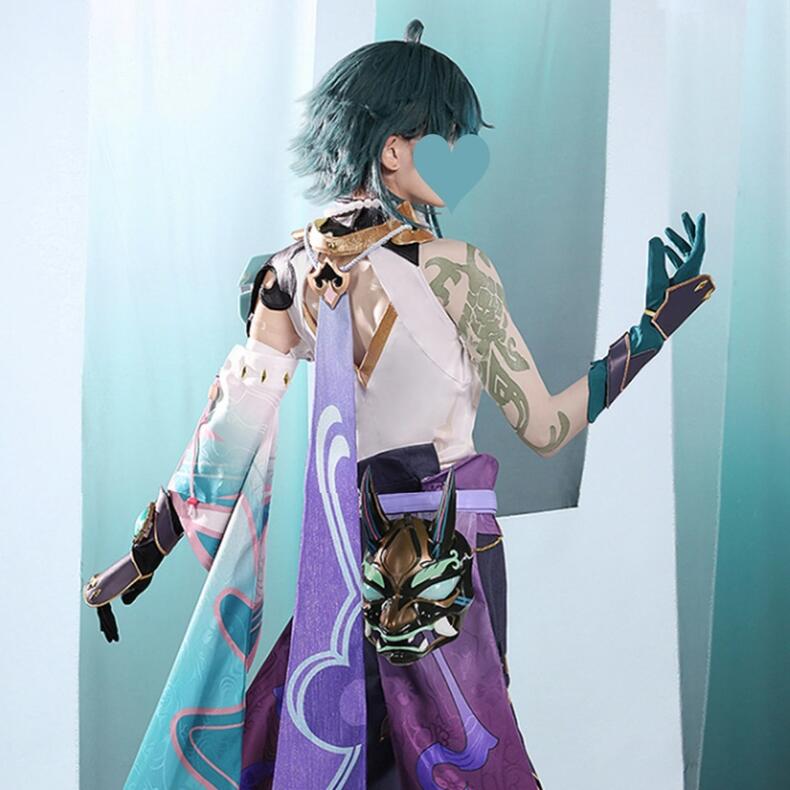 コスプレ コスチューム 魈 ショウ しょう 降魔大聖 夜叉 原神 Genshin 公式服 コスプレ服 コスプレグッズ コスプレ変装服 かつら購入可能