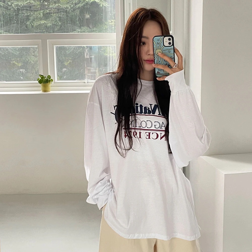 ロゴプリントオーバーサイズTシャツ