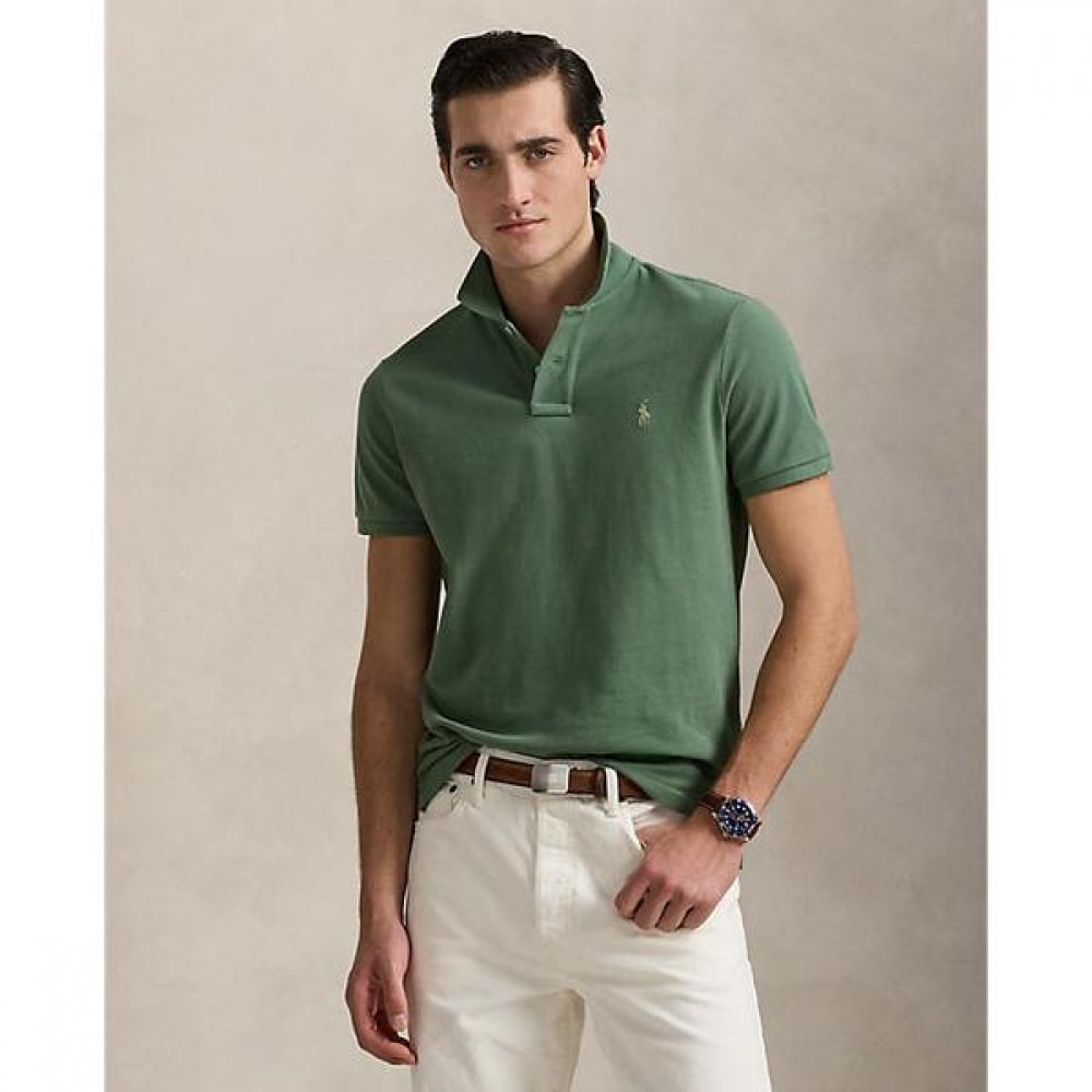 ポロラルフローレンメンズカスタムスリムフィットメッシュポロシャツ (MNPOKNI1N823579300)