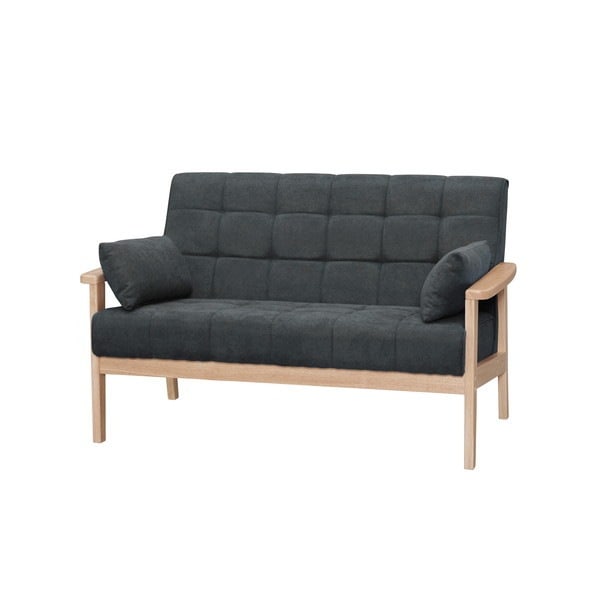 WFS-2S ダークグレー 2人掛けウッドフレームソファ メーカー直送 21,780円