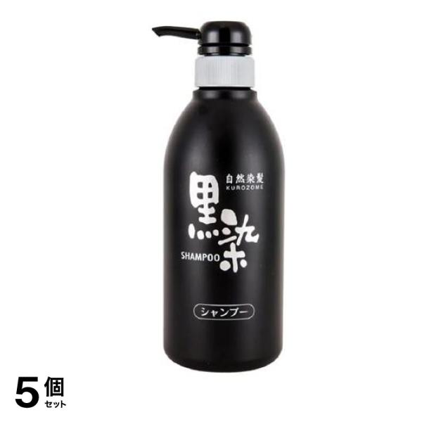 黒ばら本舗 黒染シャンプー 500mL (ポンプタイプ) 5個セット