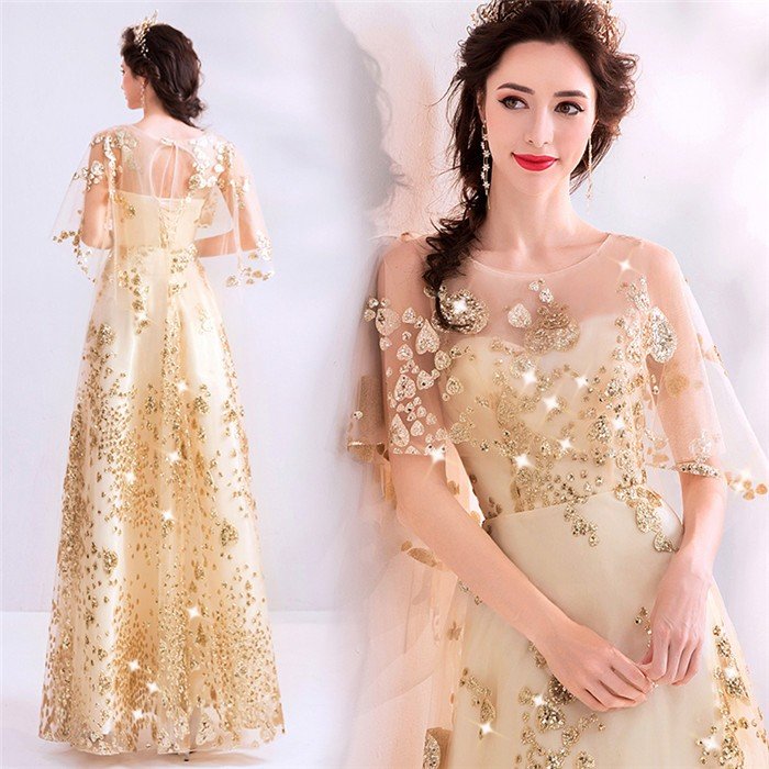 ドレス パーティードレス大きいサイズ ウェディングドレス花嫁 結婚式お呼ばれドレス ナイドレス透け感 披露宴演奏会用ロングドレス 成人式司会者発表会二次会