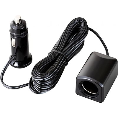 他サイト： セイワ SEIWA フィットコードソケット1 F314 ブラック 4ｍ ダブル抜け防止機能 ソケット ドライブレコーダー接続 接続電源 コードタイプの商品画像