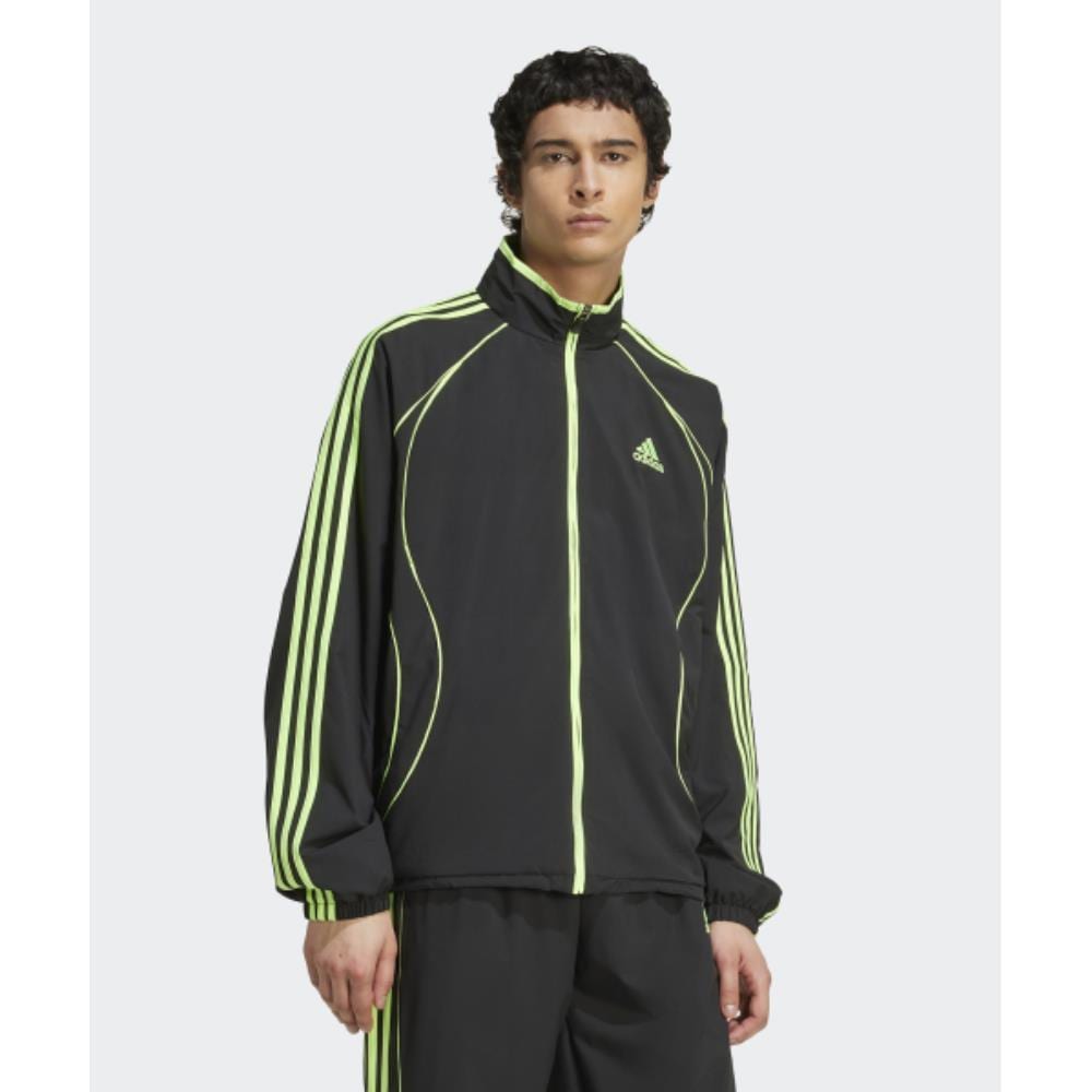 adidas Team Geist Track Top Black Signal Green JW5866