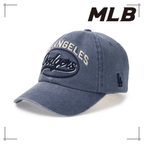 MLB公式正規品 キャップ Varsity Vintage Cultural Stitching Stretch Ball Cap LA (Indigo)