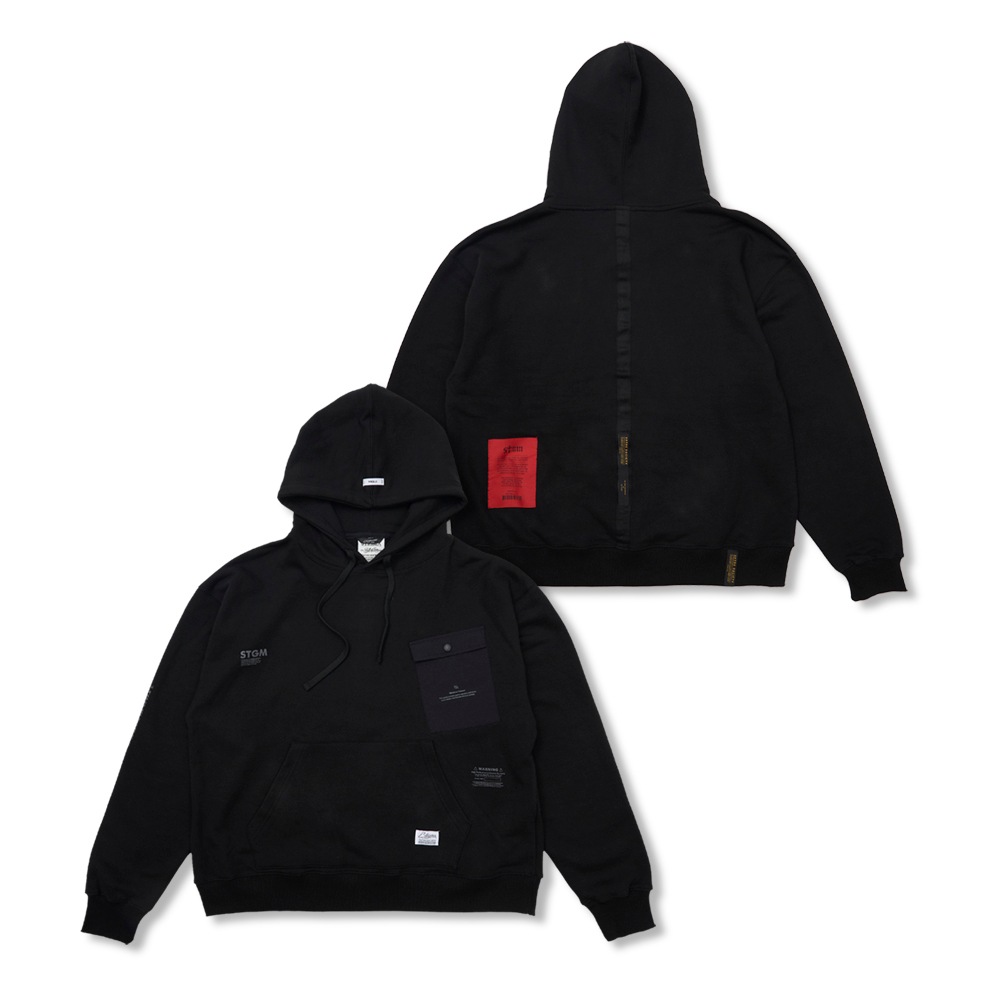 Tech Pocket Oversized Hoodie Black 11,476円