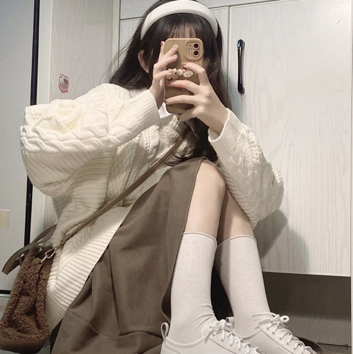 セットアップ レディース トップス スカート S M L XL 2XL 韓国 膝下 ミモレ ミモレ丈 長袖 フレア Aライン ニット かわいい 大人可愛い きれいめ シンプル カジュアル おしゃれ