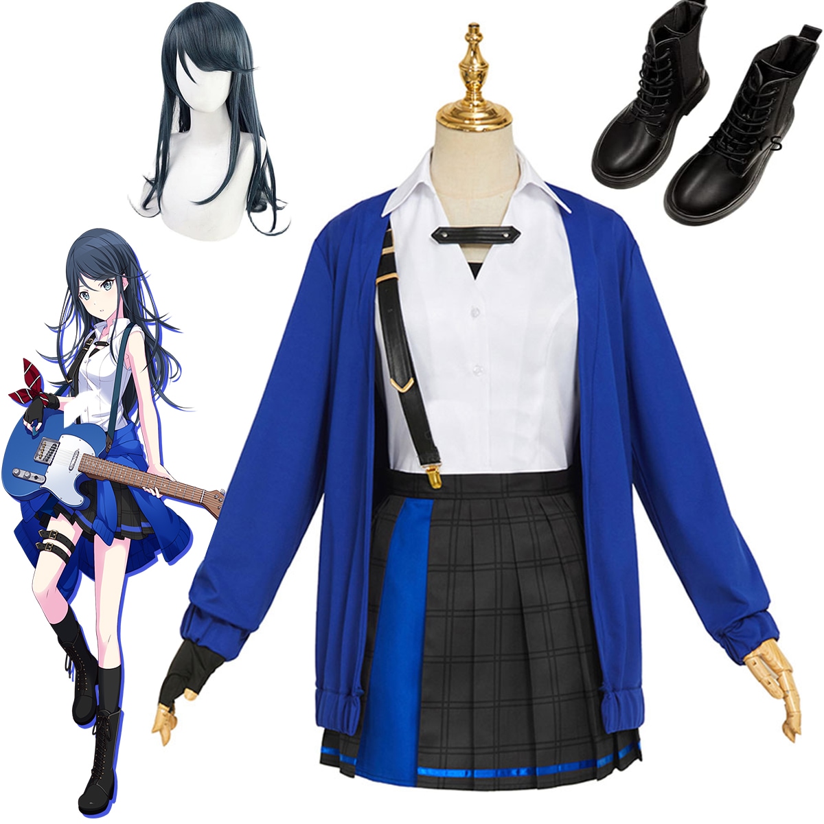 にじさんじ VTuber バーチャル プロジェクトセカイ 星乃一歌 ほしのいちか コスプレ衣装 ウィッグ 靴追加可 ハロウィン クリスマス 学園祭 文化祭 仮装 仮装 演出服 コスチューム