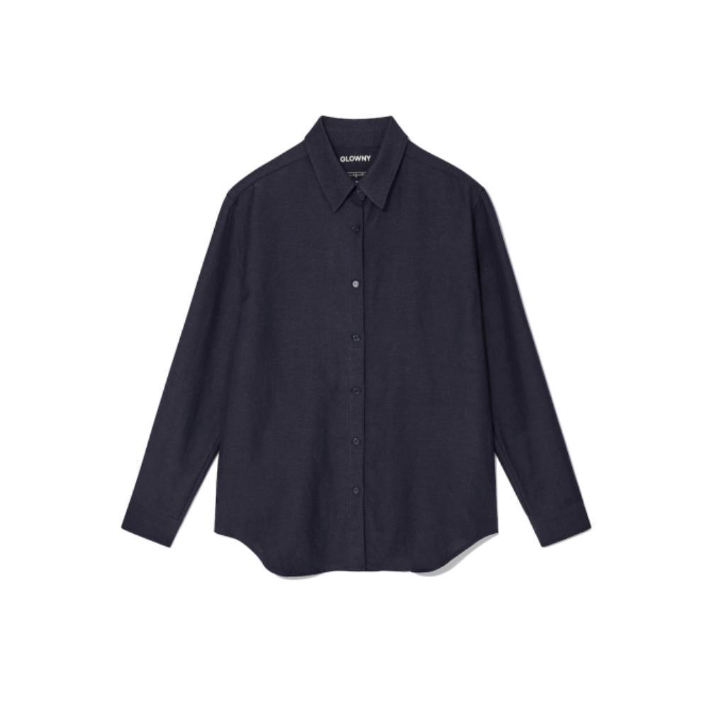 GLOWNY FLOW LINEN SHIRT NAVY GY24ASH0001NA