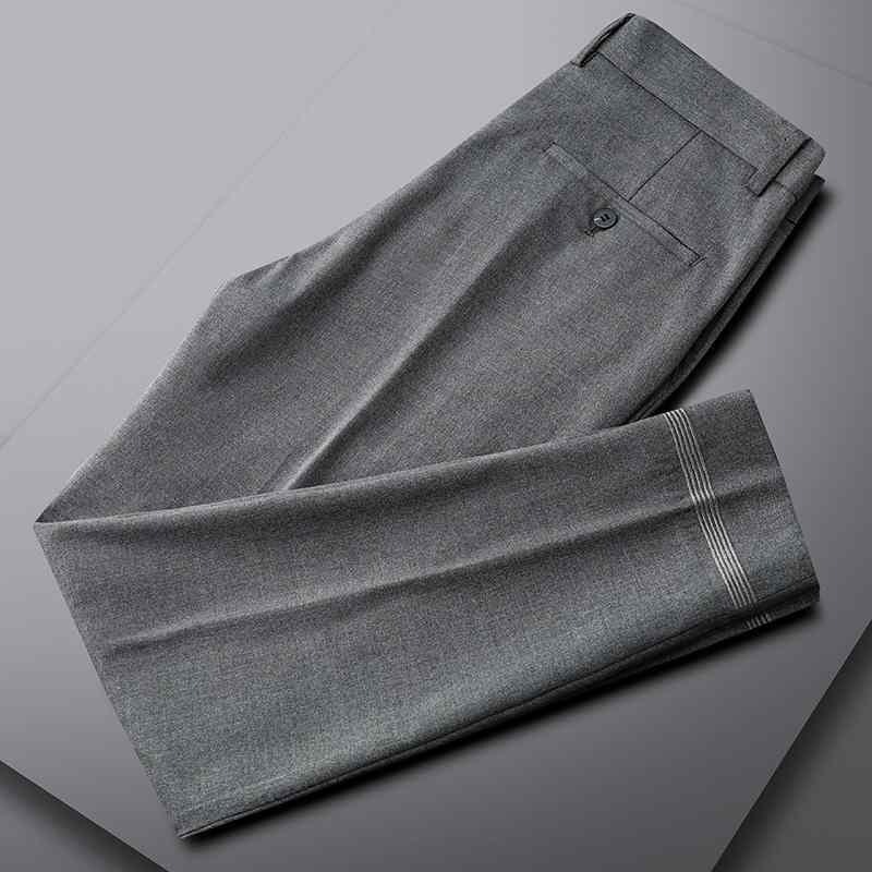 スーツパンツ スラックス 豪華 メンズ 九分丈 パンツ 夏 薄手 涼しい ビジネス 通勤 フォーマル カジュアル スリムフィット クロップド
