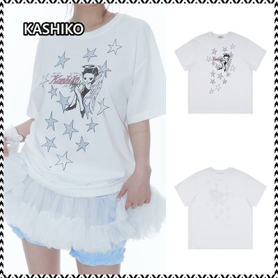 【Kashiko】 Kashiko Angelic Over T Shirt ★送料・関税込★ Qoo10] KASHIKO Kashiko Kashiko Ange : レディース服