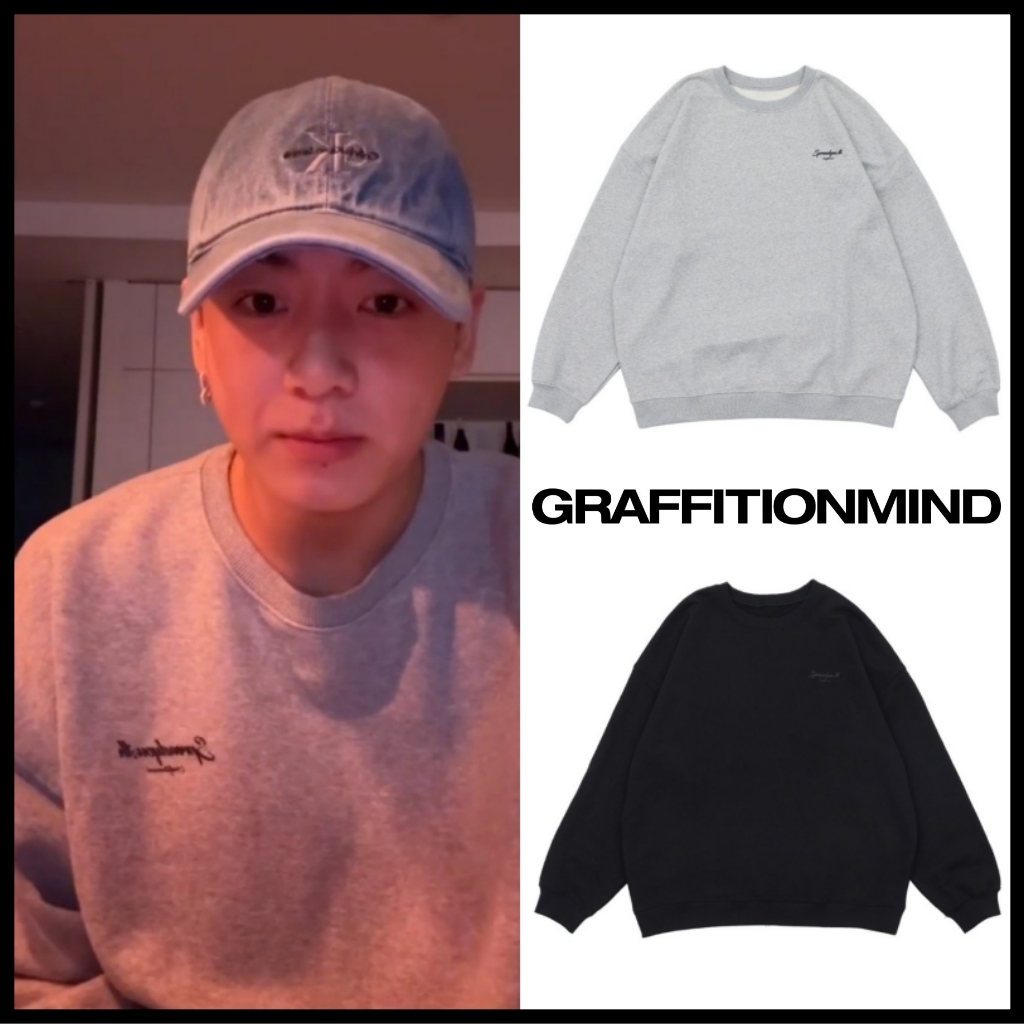 今月末まで‼️BTS ジョングク着用GRAFFITIONMIND ロンT Qoo10] GRAFFITIONMIND 【BTS（防弾少年団）ジョングク着用】G