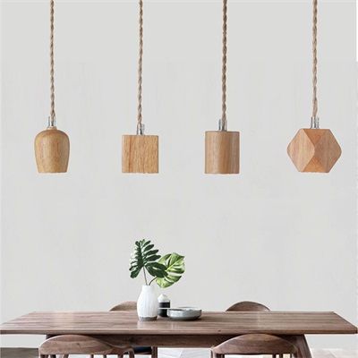 ペンダントライト おしゃれ 北欧 四角形 円筒形 菱形 円筒形 和風 リビング アイデア 木製 口金 E26 LED対応 キッチン 天井照明器具 玄関 寝室 和室 ダイニング ダクトレール 引掛シ 5,891円