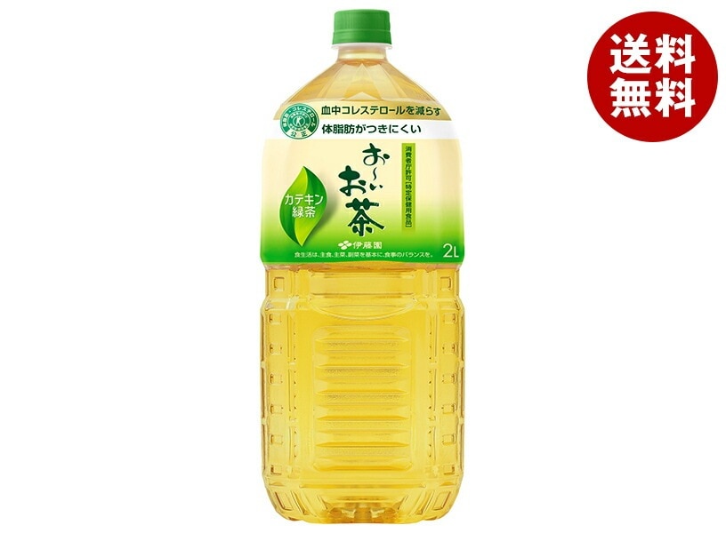 伊藤園 お～いお茶 カテキン緑茶【特定保健用食品 特保】 2LPET×6本入×(2ケース)