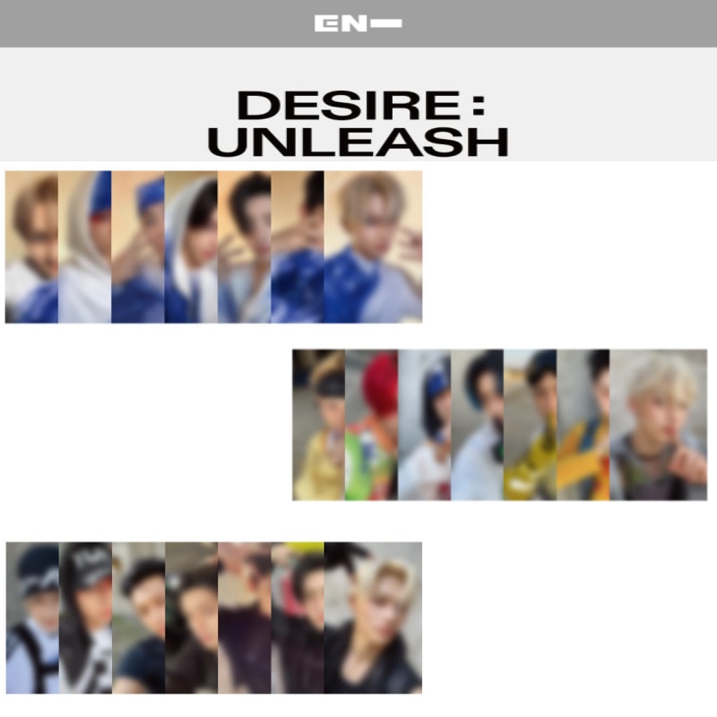 [2nd LUCKYDRAW 7EA/1SET]ENHYPEN - DESIRE : UNLEASH / 6th Mini Album [NO ALBUM,ONLY PHOTOCARD]