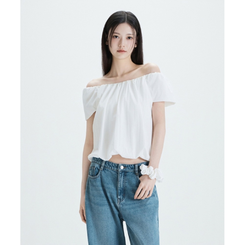 MIXXO バルーンショートスリーブブラウス_MIWBWF80SS