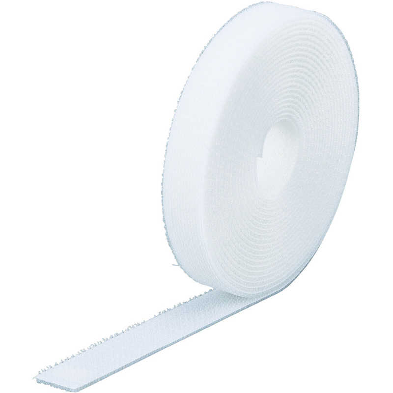 トラスコ中山　マジック結束テープ 両面 白 40mm×25m　MKT40250W