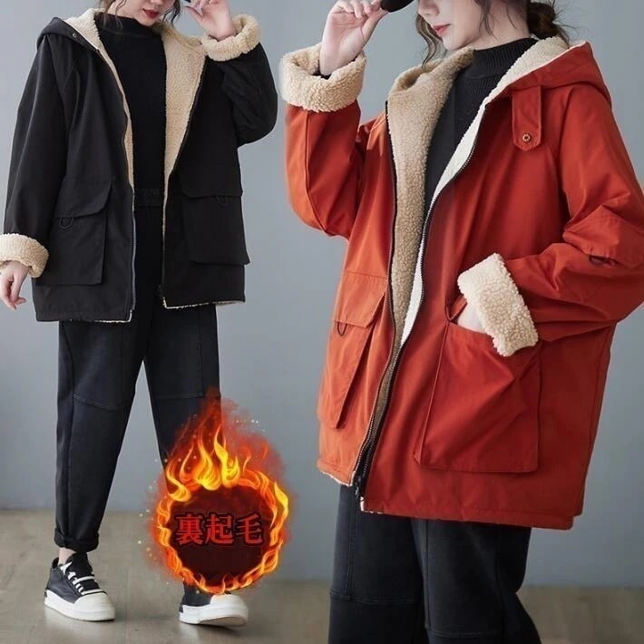 裏ボア 防寒 　モッズコート　ミリタリー　ふわふわ　もこもこ　中綿コート コート　レディース 綿入れ　フード付き 　大きいサイズ　ミディアム丈　温かい　冬　 L 2L今日は30パーセント