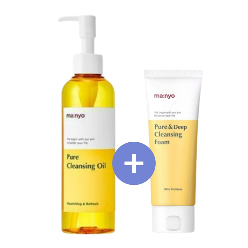 [OLIVE YOUNG2023 AWARDS]manyoビュアクレンジングオイル400ml+manyo ピュアディープクレンジングフォーム200ml 韓国コスメ