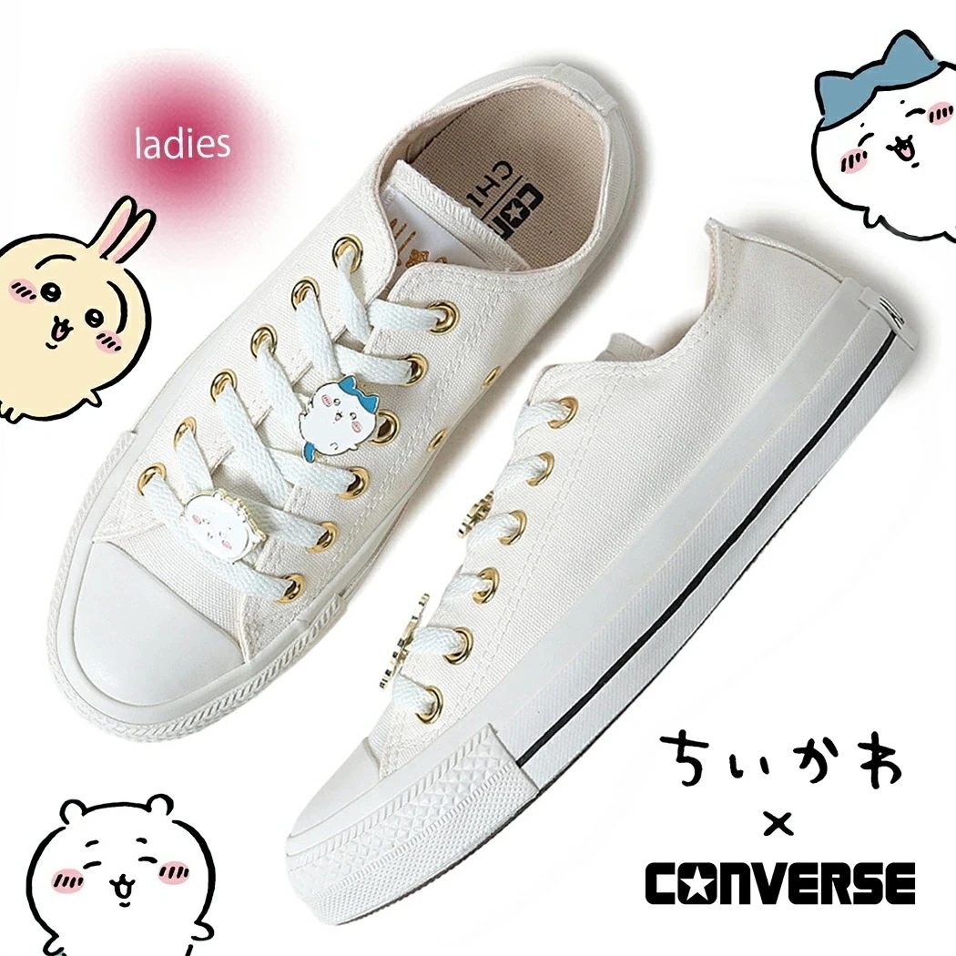 CONVERSE コンバース オールスター スニーカー ALL STAR GD OX / CHIIKAWA WHITE ( ちいかわ 白 ホワイト レディース ウィメンズ 31315231 )