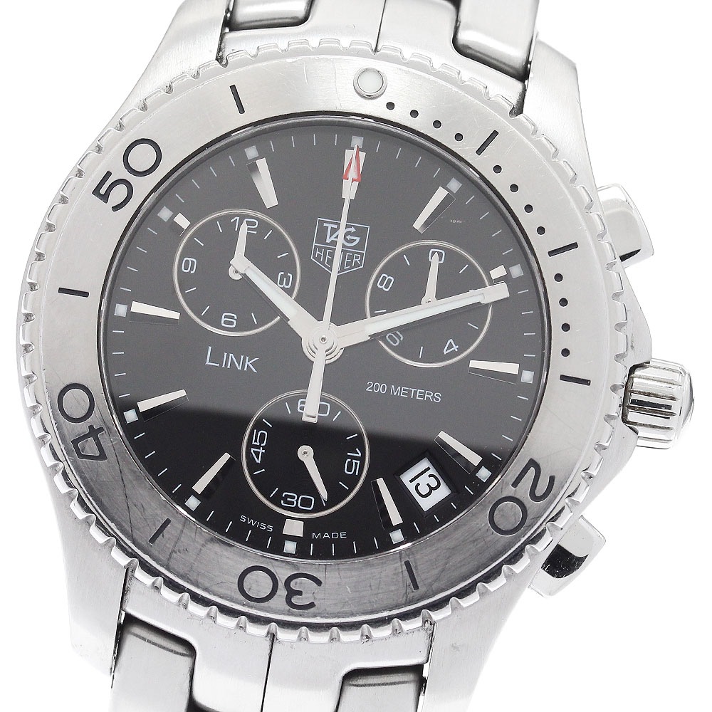 タグホイヤー TAG HEUER CJ1110.BA0576 リンク クロノグラフ クォーツ メンズ 保証書付き_900515【中古】