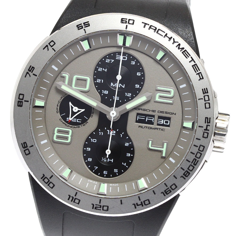 ポルシェデザイン Porsche Design 6340.41.24.1169/P6340 フラットシックス クロノグラフ 自動巻き メンズ 良品 _909558【中古】