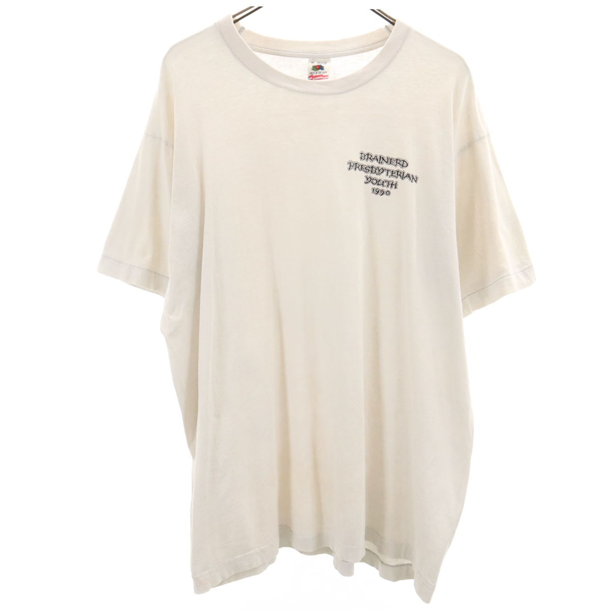 90s USA製 オールド 半袖 Tシャツ XL 白 シングルステッチ メンズ 古着