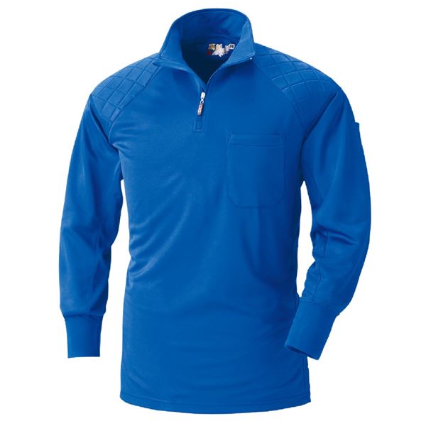 鳳皇 230 肩パット入ジップアップ (ブルー LLサイズ 3枚セット)