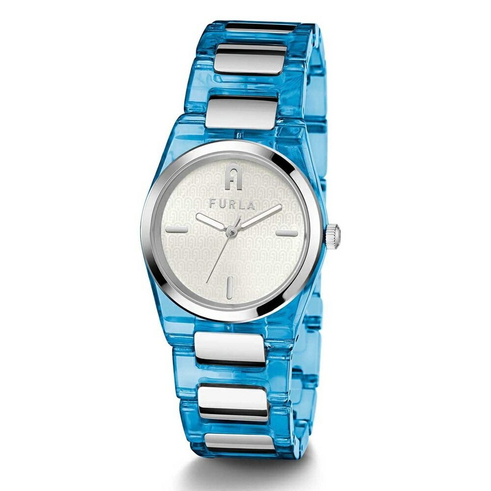 フルラ 腕時計 レディース ブランド シルバー ブルー アセテート 半透明 ブレスレット テンポミニ シルバー文字盤 時計 小さい シンプル かわいい おしゃれ 大人 女性 母 妻 彼女 ギフト 記念 11,026円