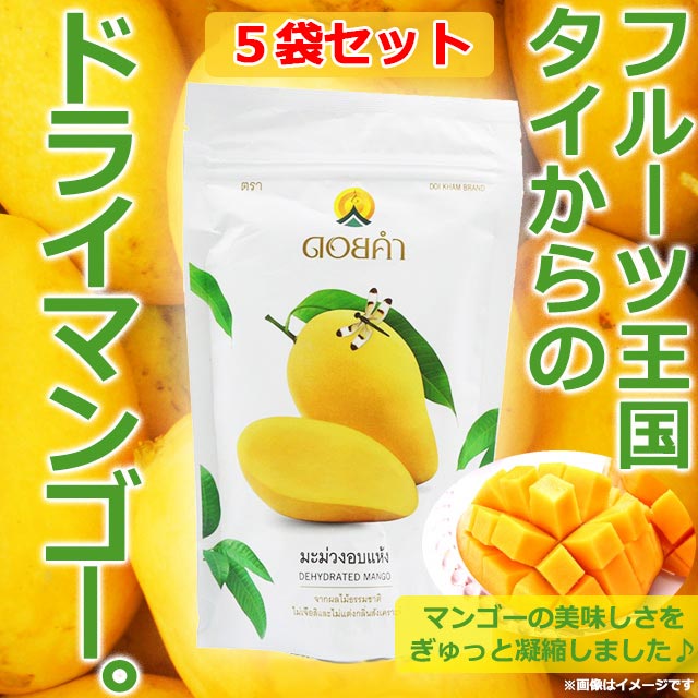 【正規品】ドイカム ドライマンゴー [140g×5袋] フルーツ大国タイランドより