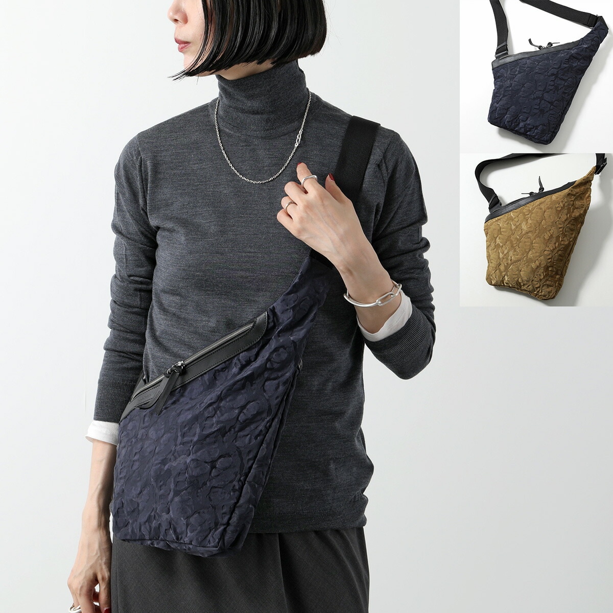 jack gomme ジャックゴム ショルダーバッグ ATELIER FLOC フロック 1474 PRAGUE プラハ レディース クロスボディ ナイロン 鞄 カラー2色