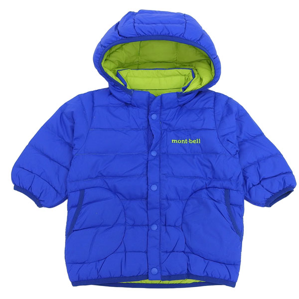 モンベル ネージュダウン パーカ Baby s 90サイズ ナイロン ブルー ダウンジャケット リバーシブル 子供 キッズ ベビー R901101649BL mont-bell