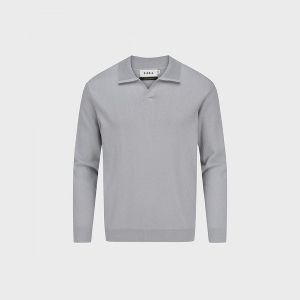 [ジョージア] メンズ) コットンキャッシュスリットニット_ABE1ET1101GBL