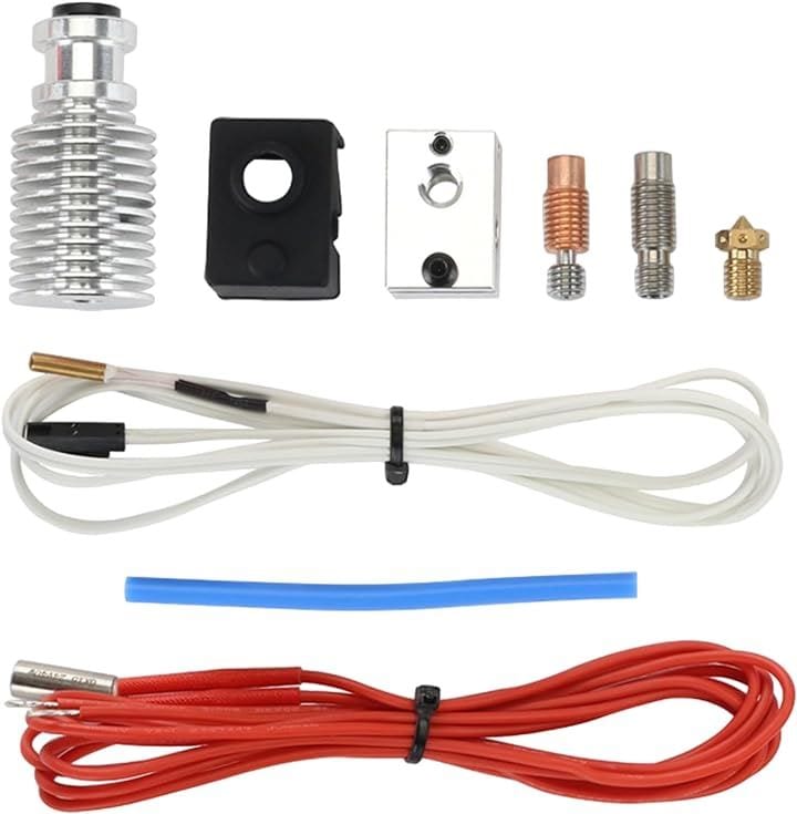 3Dプリンター 部品 Prusa MK3S+押出機 ノズル/加熱アルミブロック/ヒートブレイクスロート キット