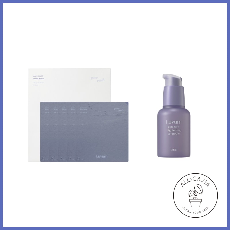 (SET) ポアリセット泥マスク (5枚入) + ポアリセットタイトニングアンプル (30ml)