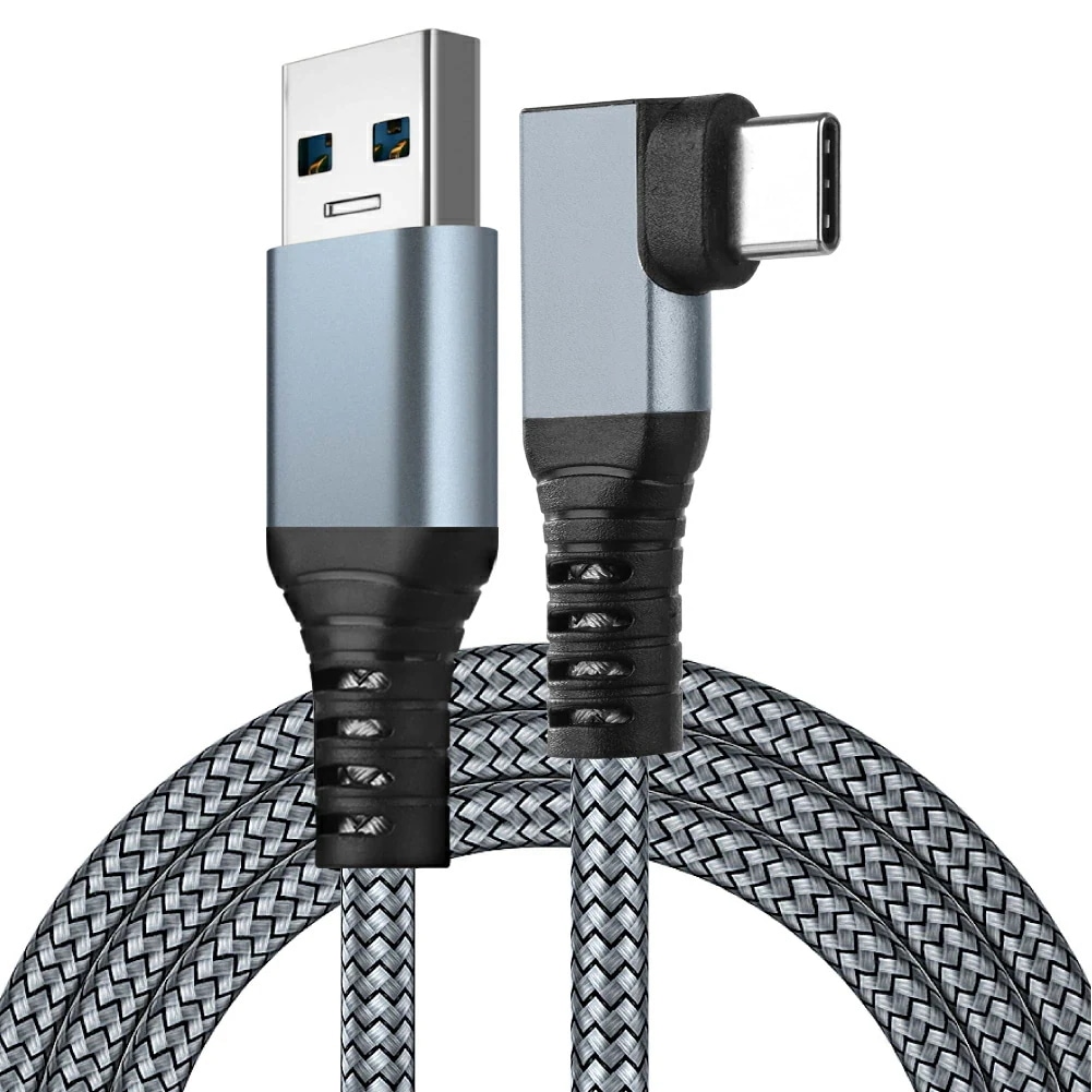 RoiCiel USB-A to USB-C VRケーブル Linkケーブル VRヘッドセットおよびゲームPC用の高速データ転送専用ケーブル 3A/20V/60W USB3.1