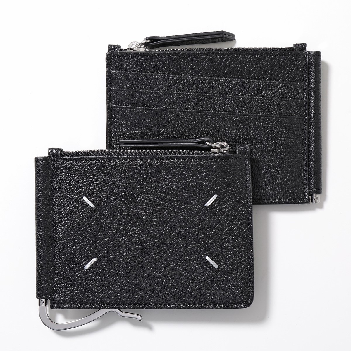 MAISON MARGIELA メゾンマルジェラ 11 二つ折り財布 SA1UI0004 P4806 メンズ トリフォールド マネークリップ レザー ミニ財布 小銭入れあり T8013