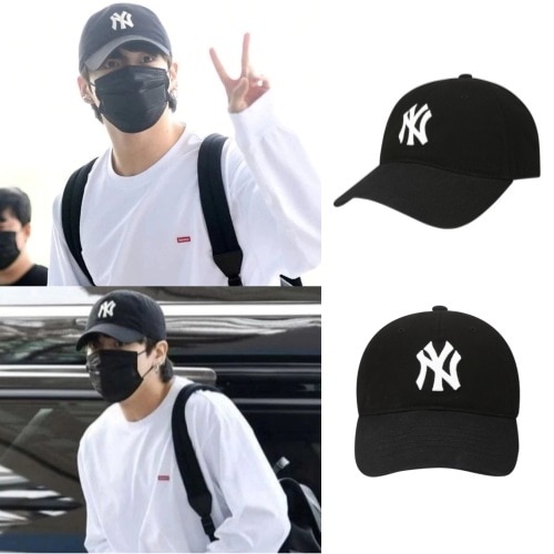 【BTS ジョングク 着用】N-COVER ボールキャップ NY 韓国公式正規品 ベースボールキャップ