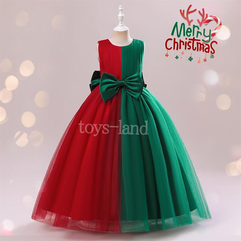 【短納期】 クリスマス 衣装 子供 子供ドレス クリスマス コスプレ 可愛い コスチューム ワンピース コスプレ衣装 ドレス 140cm Merry Christmas 女子 パーティードレス ジ