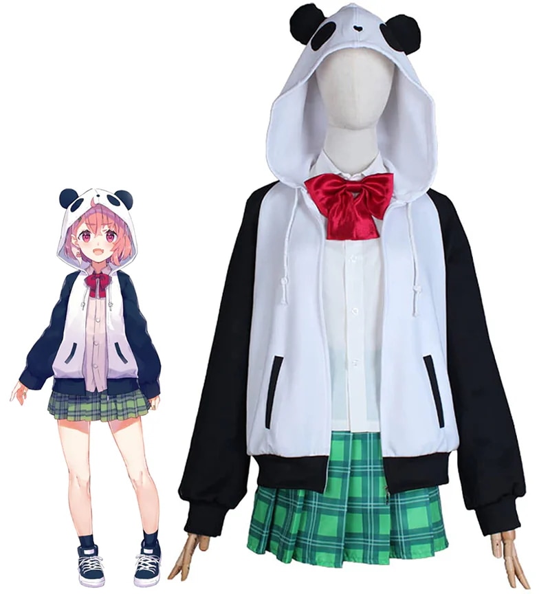 笹木咲 コスプレ衣装 バーチャル YouTuber コスチューム 制服 イベント 変装