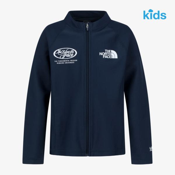 キッズ サーフ ラッシュガード ジップアップ NJ5JS06 NAVY