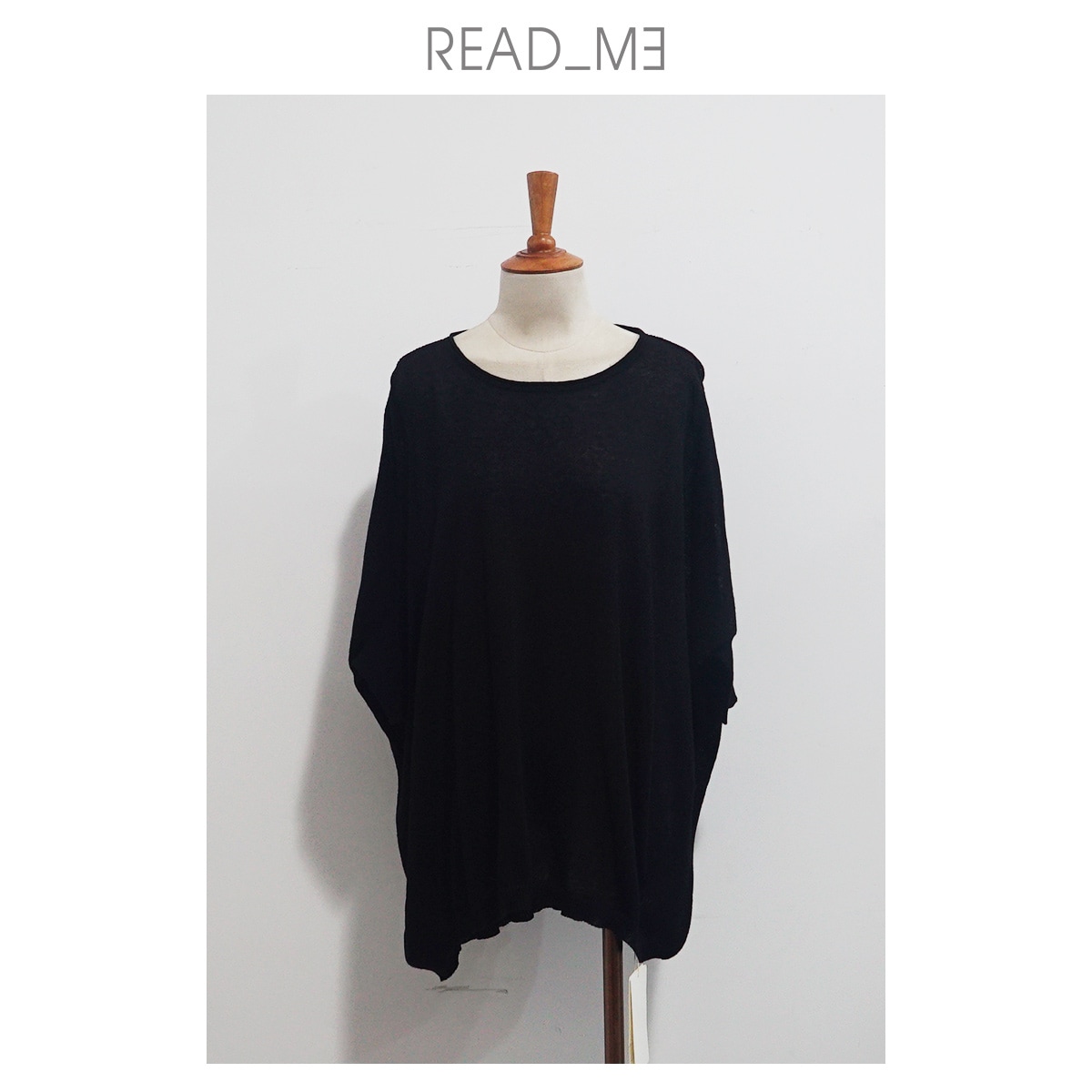 READ_ME 綿麻ビスコース混ブラウス T20211240 静寂に咲くアートの調べ 12,000円