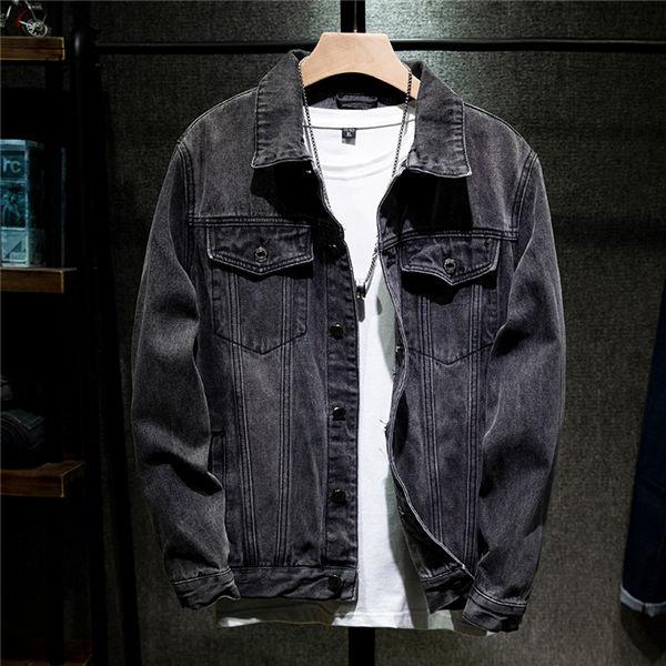人気沸騰柄追加デニムジャケットメンズアメカジデザイン長袖スリムデイリーユーズジャケットファッションお兄バイク春秋